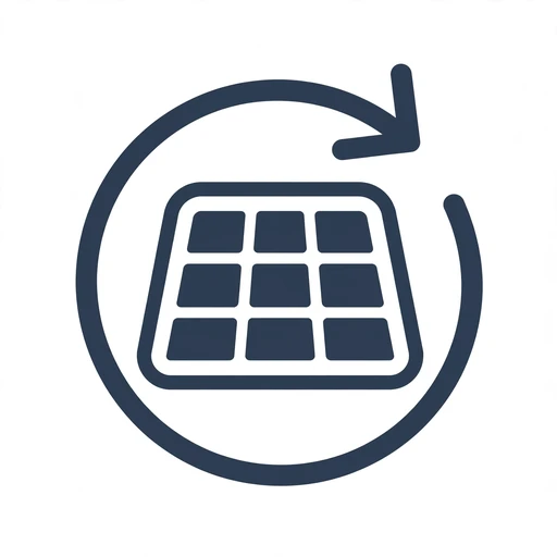 Replacing a damaged solar panel icon